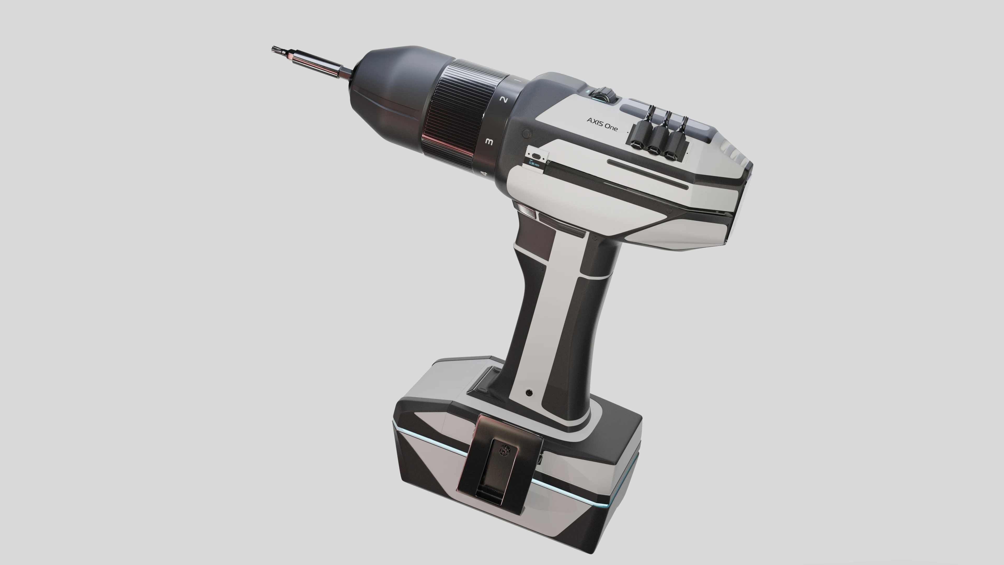 3D product render on white background